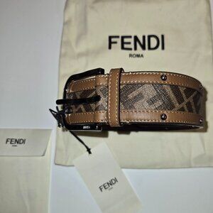 FENDI Studded FF Motif Belt (Unisex)